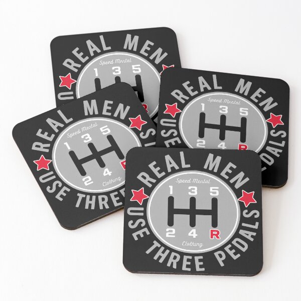 Item preview, Real Men Use Three Pedals Manual Shift Vintage Car Culture Design designed and sold by SeriouslyArtistical.