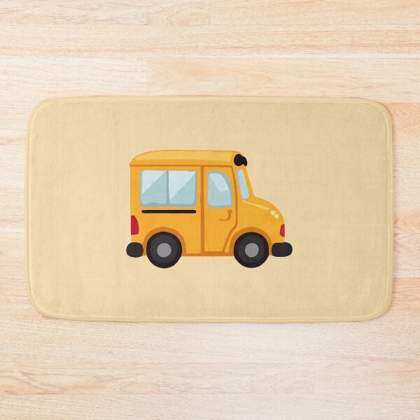 Item preview, Cute Little Yellow School Bus – Side View Cartoon Illustration designed and sold by EmeraldeaArt.