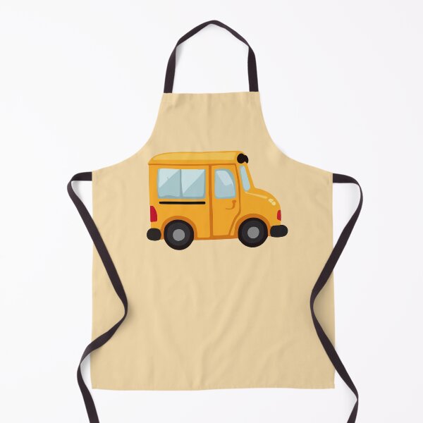 Item preview, Cute Little Yellow School Bus – Side View Cartoon Illustration designed and sold by EmeraldeaArt.