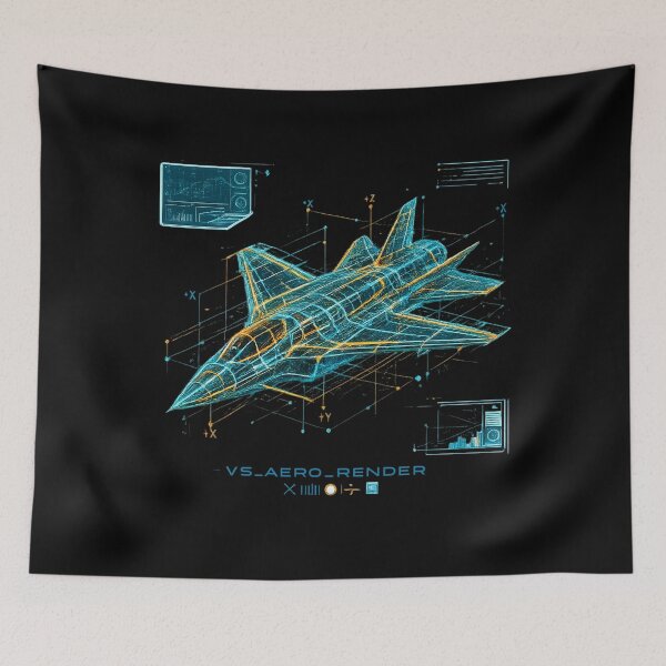 Item preview, Neon Engineering Blueprint Streetwear Design designed and sold by krish-prints.