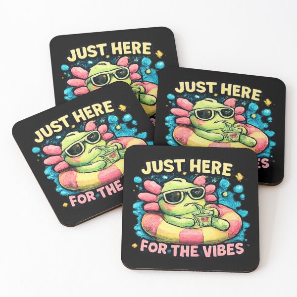 Item preview, Just Here For The Vibes Axolotl designed and sold by Hobby-up.