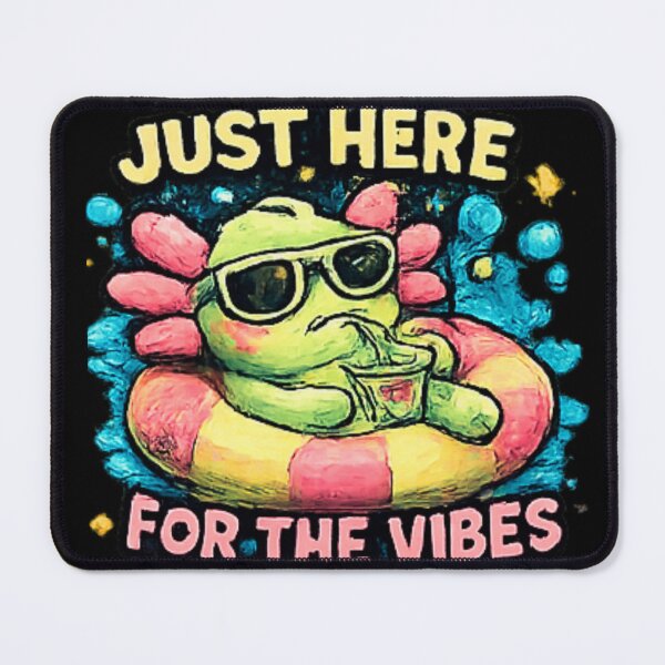 Item preview, Just Here For The Vibes Axolotl designed and sold by Hobby-up.
