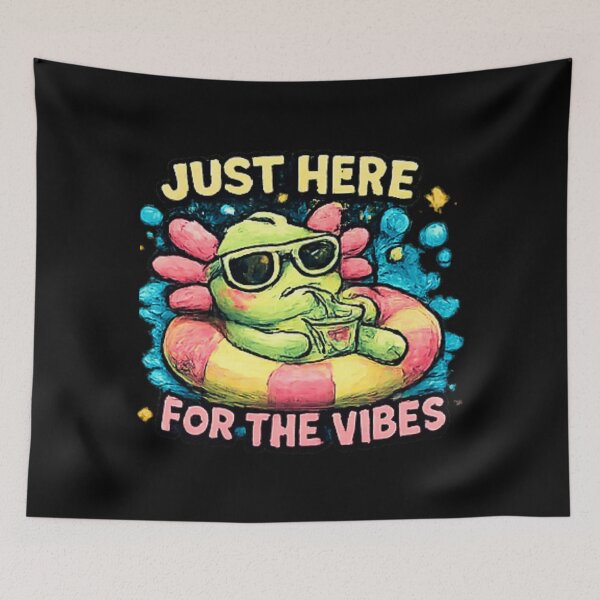 Item preview, Just Here For The Vibes Axolotl designed and sold by Hobby-up.