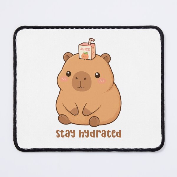 Item preview, Stay Hydrated Capybara | Cute Kawaii Juice Box Capybara | Cute Animal Cartoon Aesthetic designed and sold by stylishdzign.