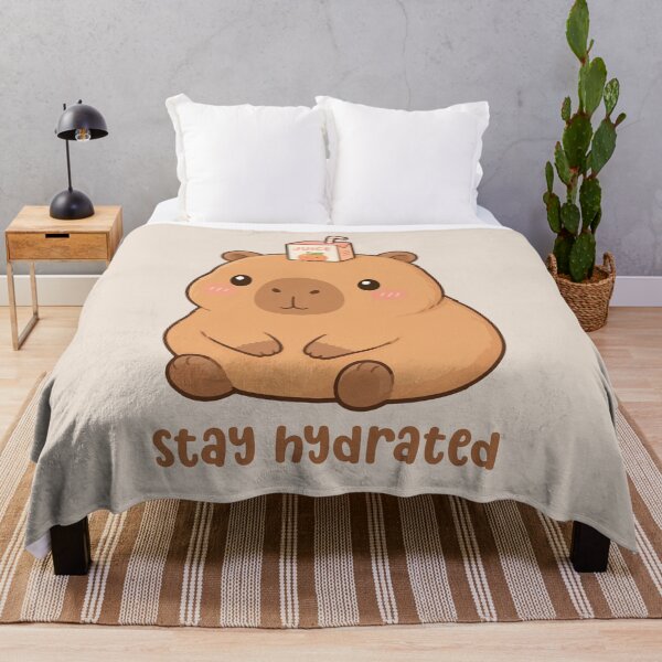 Item preview, Stay Hydrated Capybara | Cute Kawaii Juice Box Capybara | Cute Animal Cartoon Aesthetic designed and sold by stylishdzign.