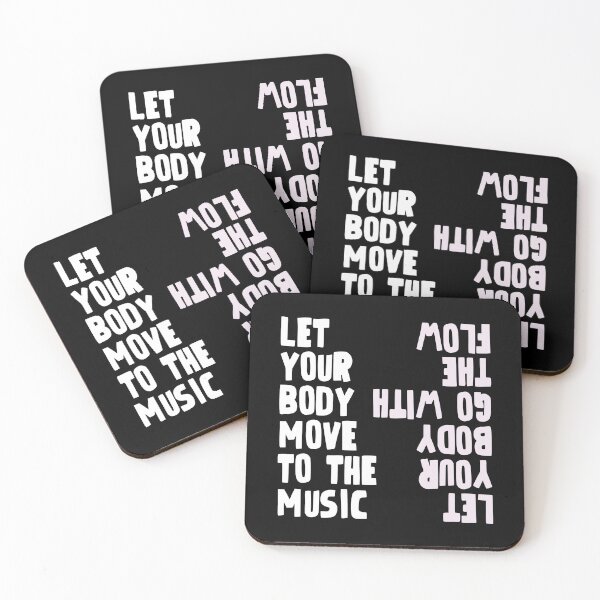 Item preview, Move to the Music Typography Art (negative) designed and sold by didijuca.