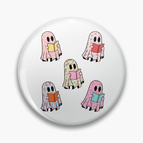 Item preview, Pack of bookish ghosts reading book designed and sold by stellacreates.