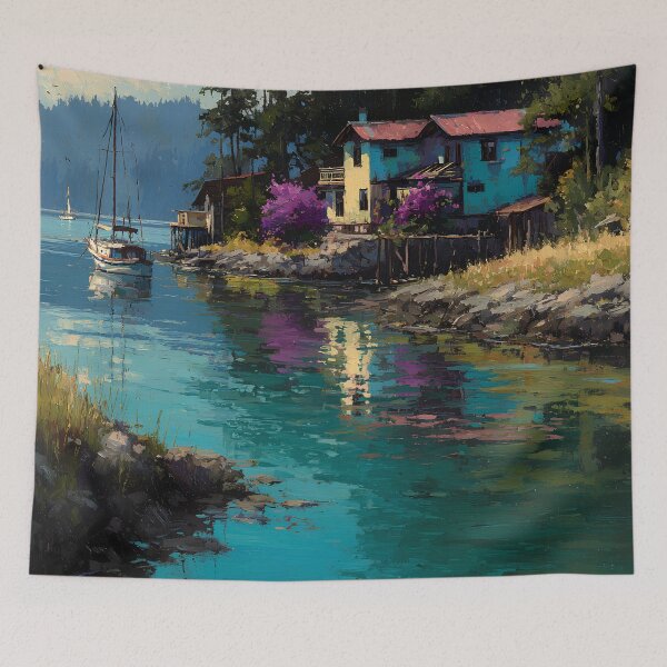 Item preview, Quadra Island BC Discovery Islands Cabin Cove designed and sold by daila70.