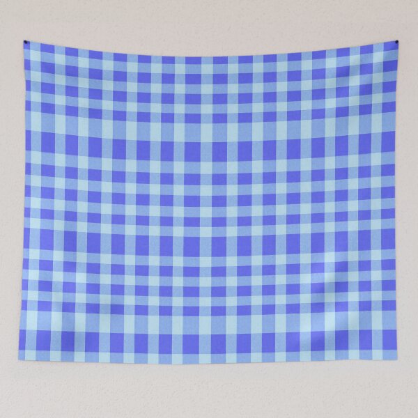 Item preview, Blue Gingham Plaid Pattern Design | Seamless Cottagecore Checkered Background designed and sold by ellecraftyowl.
