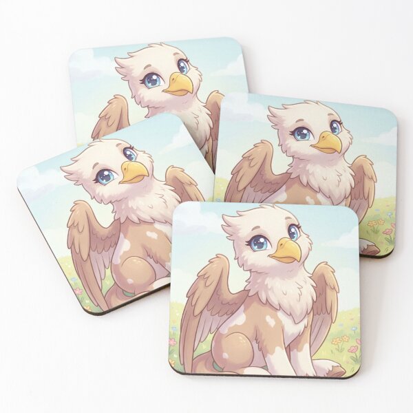 Item preview, Baby Griffin Meadow Dream | Cute Fantasy Creature | Whimsical Pastel Sky Animal Art designed and sold by TreatLLC.