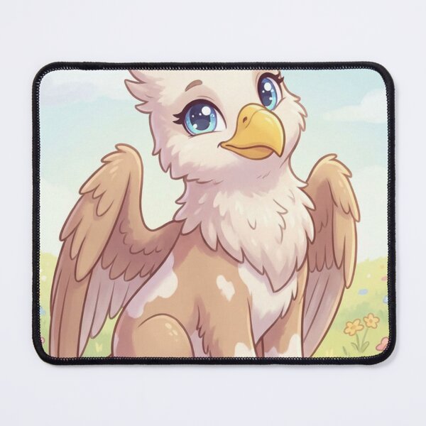 Item preview, Baby Griffin Meadow Dream | Cute Fantasy Creature | Whimsical Pastel Sky Animal Art designed and sold by TreatLLC.