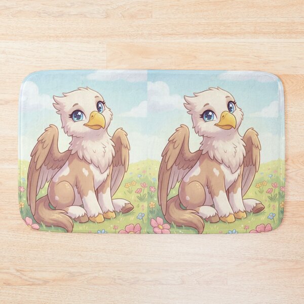 Item preview, Baby Griffin Meadow Dream | Cute Fantasy Creature | Whimsical Pastel Sky Animal Art designed and sold by TreatLLC.