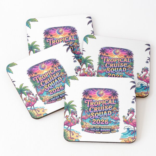 Item preview, Tropical Cruise Squad 2026 T-Shirt | Matching Friends Cruise Vacation Tee | Retro Summer Party Shirt designed and sold by DmaarGroup.