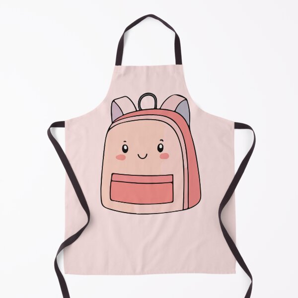 Item preview, Cute Kawaii Pink School Bag – Cartoon Backpack Illustration designed and sold by EmeraldeaArt.