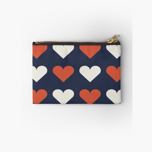 Item preview,  Large TENNIS COURT CLAY, CREAM & NAVY BLUE LOVE HEARTS designed and sold by RachelMacht.