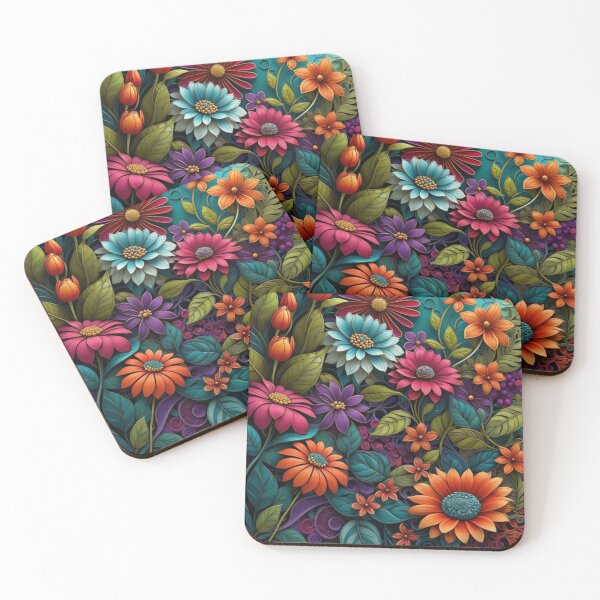 Item preview, Bright Boho Floral Art designed and sold by Beyond The Canvas.