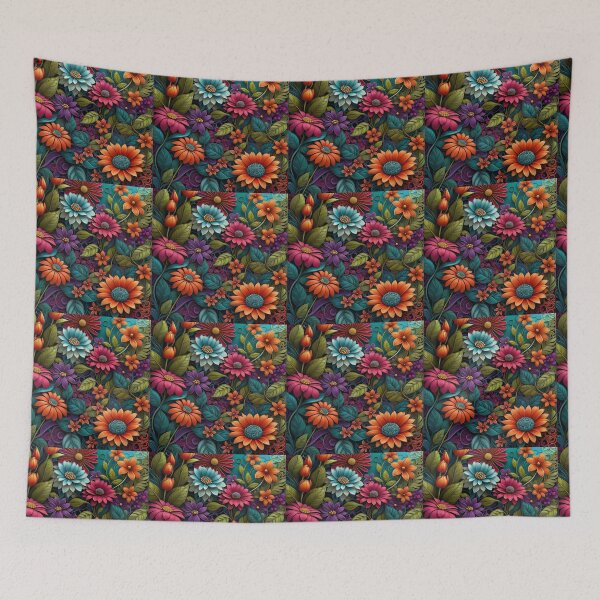 Item preview, Bright Boho Floral Art designed and sold by Beyond The Canvas.