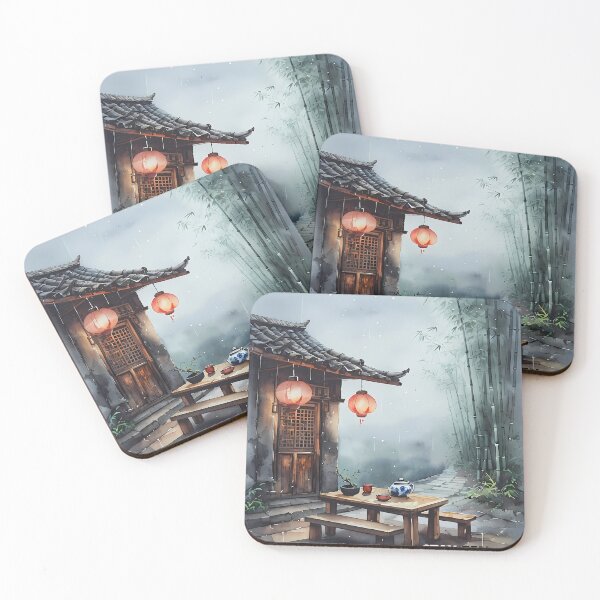 Item preview, STAY ZEN - Traditional Asian Bamboo Cabin Art designed and sold by Modern Nest Art.