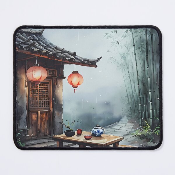 Item preview, STAY ZEN - Traditional Asian Bamboo Cabin Art designed and sold by Modern Nest Art.