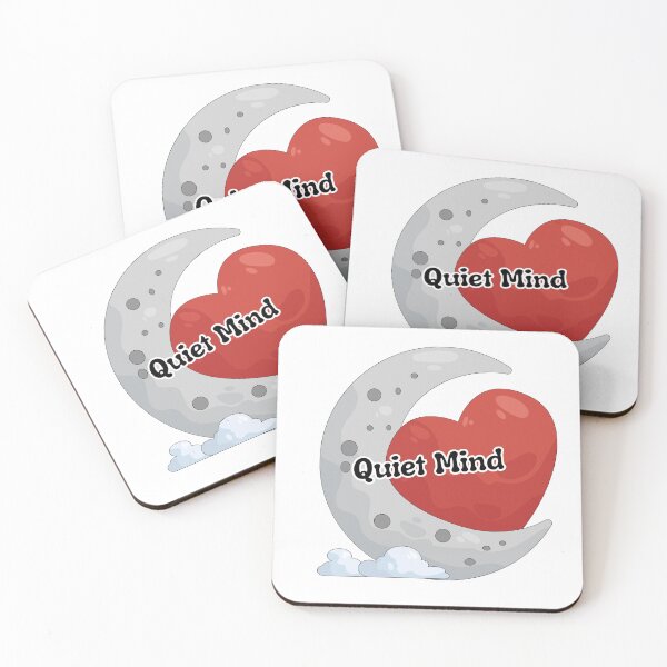 Item preview, Quiet Mind Moon Heart Sticker | Peaceful Self Care Aesthetic | Cute Calm Energy Design designed and sold by Pandey14.