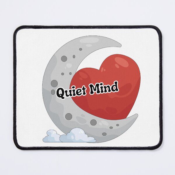 Item preview, Quiet Mind Moon Heart Sticker | Peaceful Self Care Aesthetic | Cute Calm Energy Design designed and sold by Pandey14.