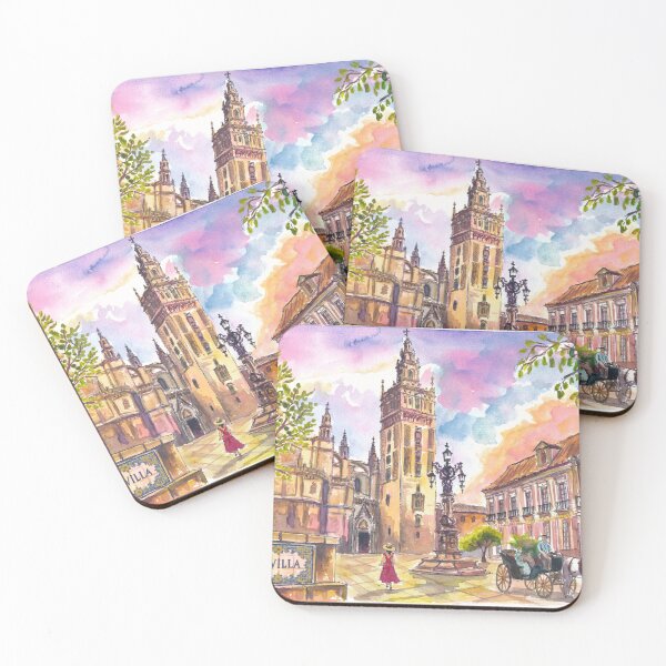 Item preview, Golden Seville Light Beneath Oranges Lemons and Historic Giralda designed and sold by artshop77.