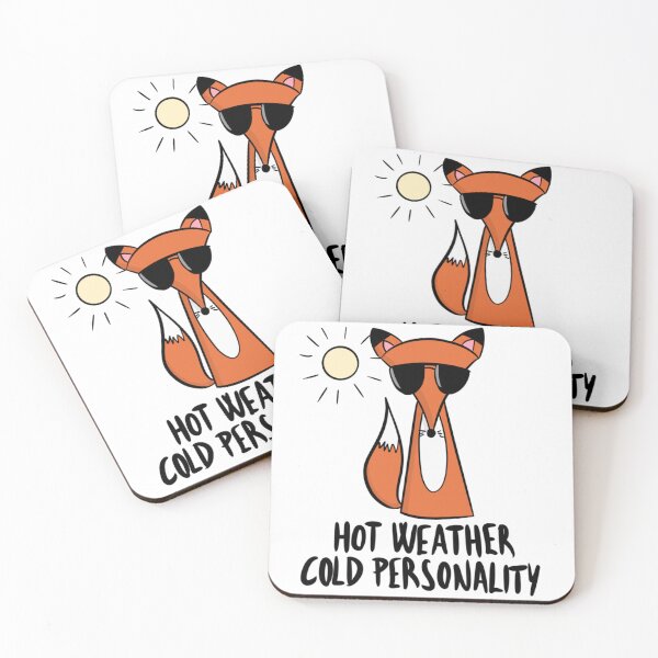 Item preview, Funny Sarcastic Fox - Hot Weather Cold Personality - Introvert designed and sold by DesignFreakArt.