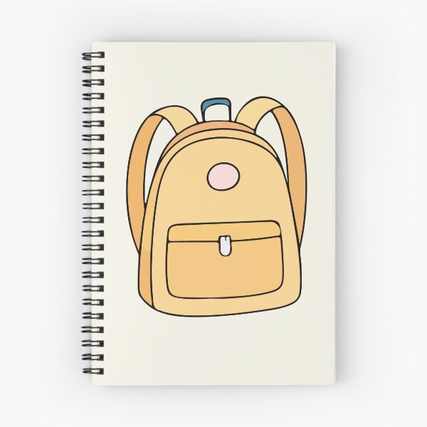 Item preview, Pastel Yellow Cartoon Backpack – Cute School Bag Illustration designed and sold by EmeraldeaArt.