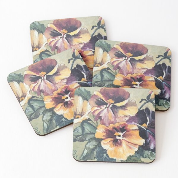 Item preview, Pansies Flower Painting Anna Zucco Fine Arts designed and sold by "sensesillusion" - Nature Images Art Prints .