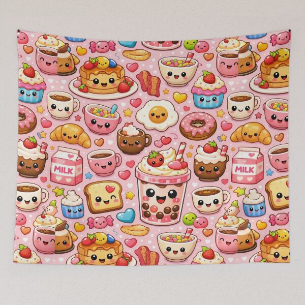 Item preview, Cute Kawaii Sweets – Donut & Dessert designed and sold by Aramdesing.