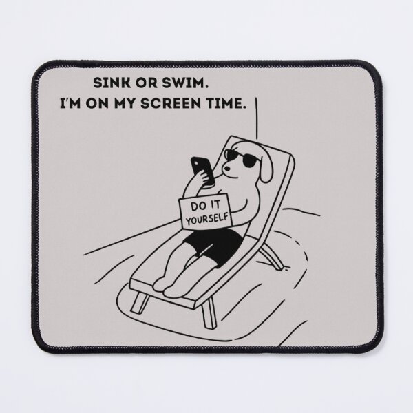 Item preview, Lazy Dog Swim Instructor Funny Quiet Quitting Gift designed and sold by KaschSmileProd.