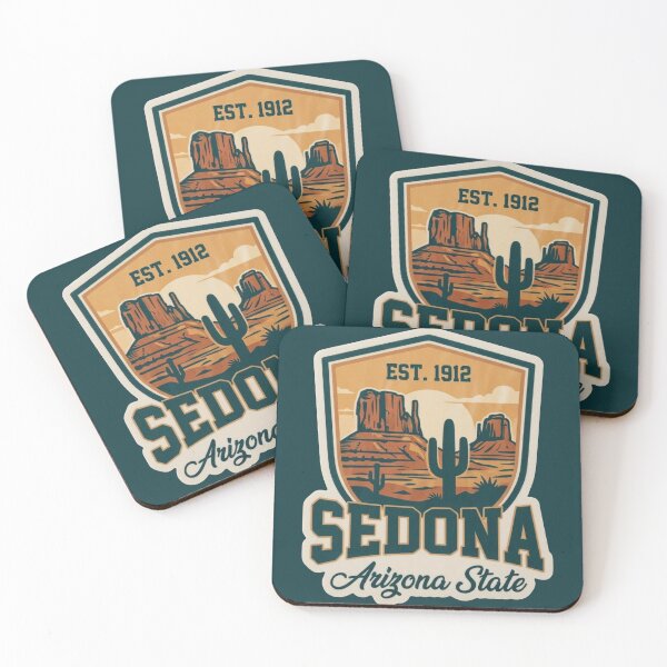 Item preview, Sedona Arizona State - Vintage Desert Mountain Crest designed and sold by The True American.