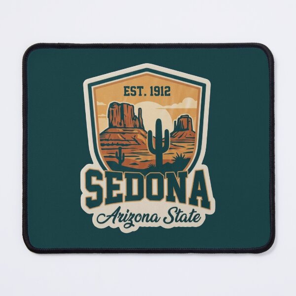 Item preview, Sedona Arizona State - Vintage Desert Mountain Crest designed and sold by The True American.
