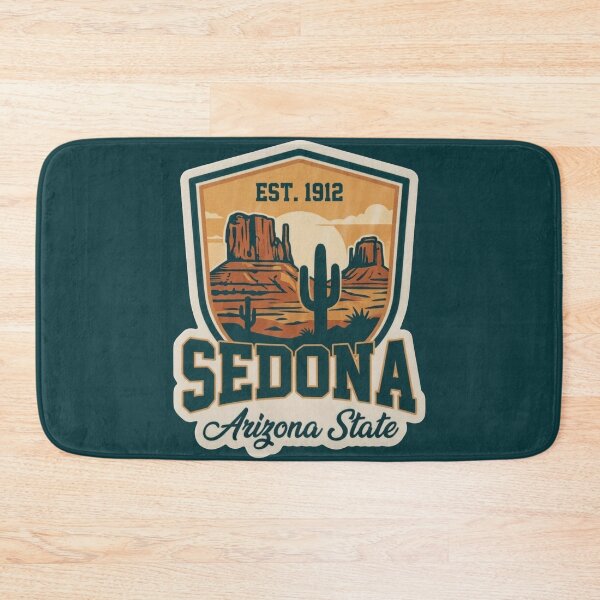 Item preview, Sedona Arizona State - Vintage Desert Mountain Crest designed and sold by The True American.