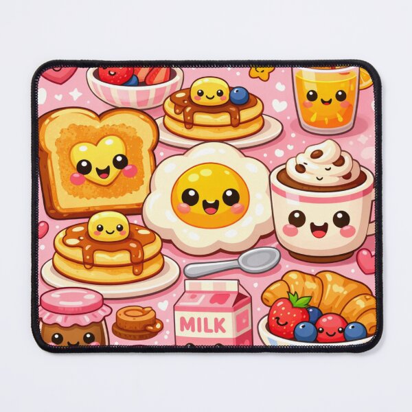 Item preview, Kawaii Breakfast – Cute Food Pattern designed and sold by Aramdesing.