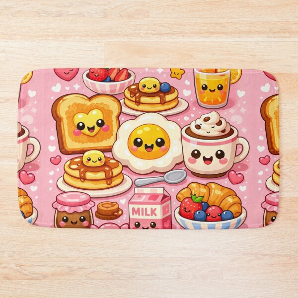 Item preview, Kawaii Breakfast – Cute Food Pattern designed and sold by Aramdesing.
