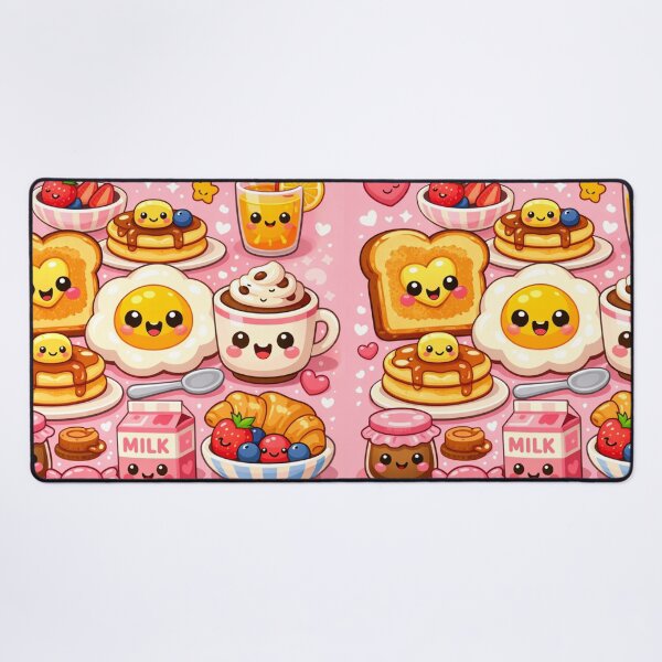 Item preview, Kawaii Breakfast – Cute Food Pattern designed and sold by Aramdesing.