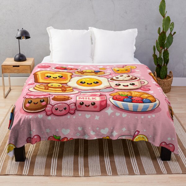 Item preview, Kawaii Breakfast – Cute Food Pattern designed and sold by Aramdesing.
