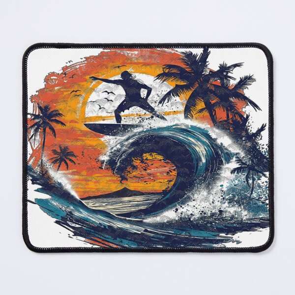 Item preview, Tropical Wave Surfing Art designed and sold by Gdmark.