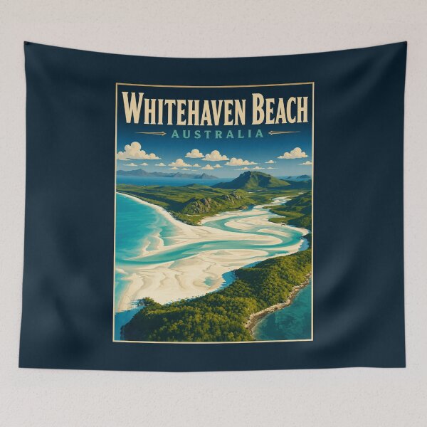 Item preview, Whitehaven Beach - Australia designed and sold by GoodOldVintage.