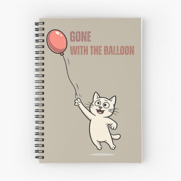 Item preview, Gone With The Balloon Funny Cat Meme Minimalist T-Shirt designed and sold by HOUSE OF TIST.
