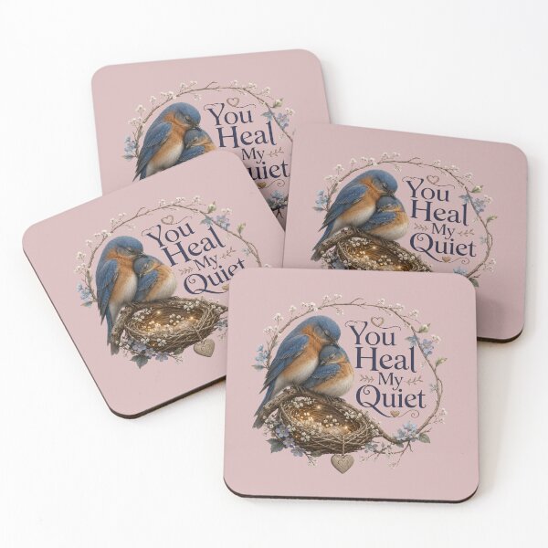 Item preview, You Heal My Quiet, Emotional Romantic Aesthetic Quote Design designed and sold by JagrDesigns.