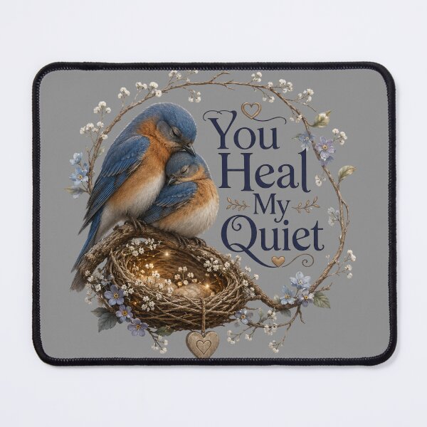 Item preview, You Heal My Quiet, Emotional Romantic Aesthetic Quote Design designed and sold by JagrDesigns.