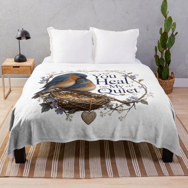 Item preview, You Heal My Quiet, Emotional Romantic Aesthetic Quote Design designed and sold by JagrDesigns.
