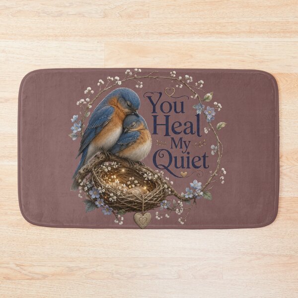 Item preview, You Heal My Quiet, Emotional Romantic Aesthetic Quote Design designed and sold by JagrDesigns.
