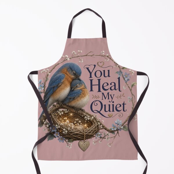 Item preview, You Heal My Quiet, Emotional Romantic Aesthetic Quote Design designed and sold by JagrDesigns.
