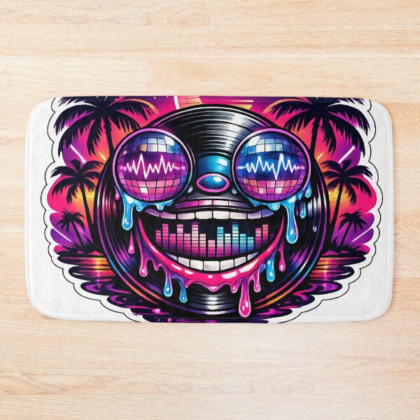 Item preview, Acid Trip Electric Wave Retro Vinyl designed and sold by  ZenRave Designs.