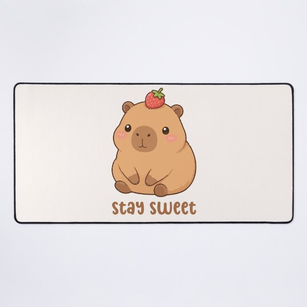 Item preview, Stay Sweet Capybara | Cute Strawberry Capybara Kawaii & Cute Animal Aesthetic designed and sold by stylishdzign.