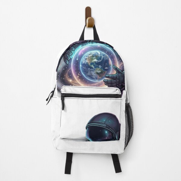 Item preview, Astronaut Holding Planet Earth Space Art designed and sold by JeevanStickers.