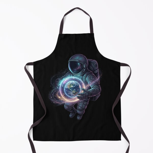 Item preview, Astronaut Holding Planet Earth Space Art designed and sold by JeevanStickers.